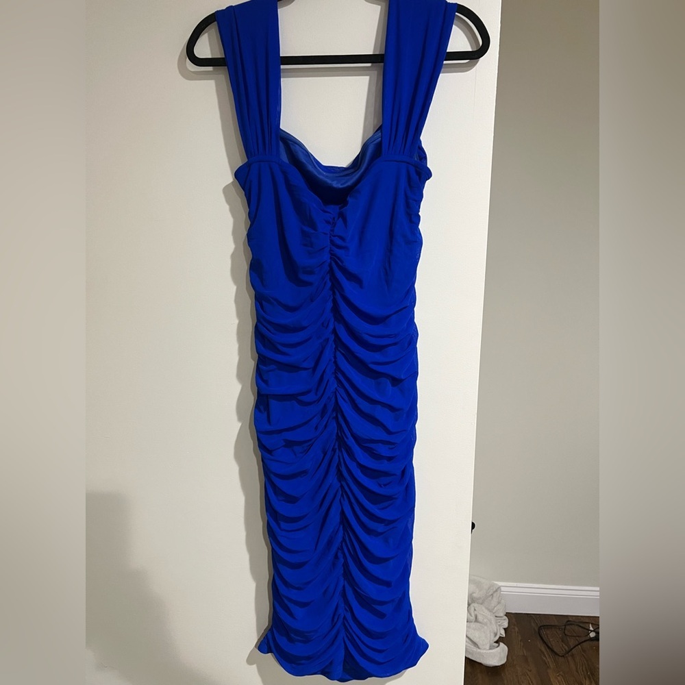 PRETTYGARDEN Women's Summer Off The Shoulder Ruched Bodycon Dress Size XL - Picture 4 of 9